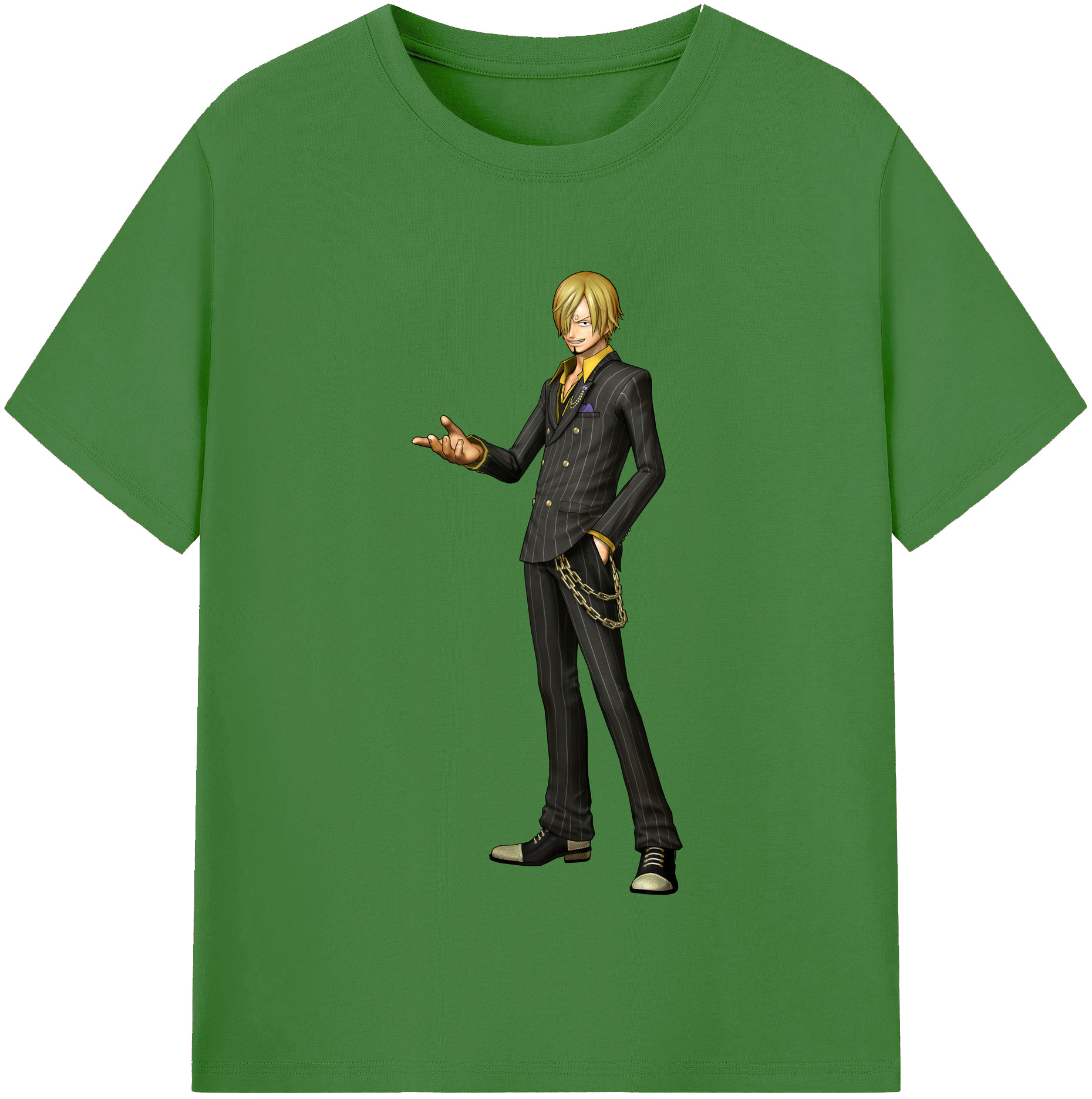 （画像用） ワンピース サンジ ONE PIECE Sanji レディースカジュアルプリントTシャツ（綿100％）